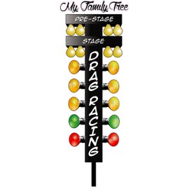 Nostalgia Decals My Family Tree Drag Racing Christmas Tree 2 ft Decal in The United States