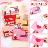 Libima Libima 10 Pieces Valentine's Day Felt Envelope with Heart