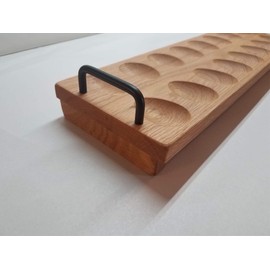 16 Count Egg Tray, Handcrafted Solid Wood, for Deviled Eggs, Easter Eggs Fresh Eggs, Serving and Storing …