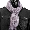 style3 Women's CheckeredScarf Grey Grey