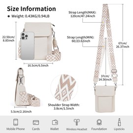 HILAEX Kleine Umhängetasche Damen, Handy Umhängetasche Handtasche Damen Umhängetasche Crossbody Bag mit Verstellbar Abnehmbar Schultergurt