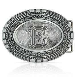 Custom Belt Buckles Men Western - Silver Belt Buckle Cowboy Belt Buckle for Woman Letter Belt Buckle Men Cowboy Buckle Cowgirl Belt Buckle Western Belt Buckle for Men Women Boys Girls Initial Gifts E