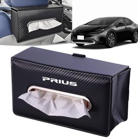 Car Tissue Case, Car Tissue Cover, Carbon Fiber Texture, Exclusive Design, New Tissue Holder, Sun Visor, Storage Box, Fits All Tissues, Leather Material, Waterproof, Easy Installation, 9.4 x 5.3 x 3.5