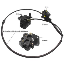 Hydraulic Front Disc Brake Caliper System+Pads 50cc 70cc 110cc 125cc 140cc 150cc PIT PRO Dirt Bike