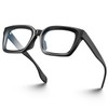 VISOONE Chunky Square Blue Light Blocking Glasses with Anti Computer