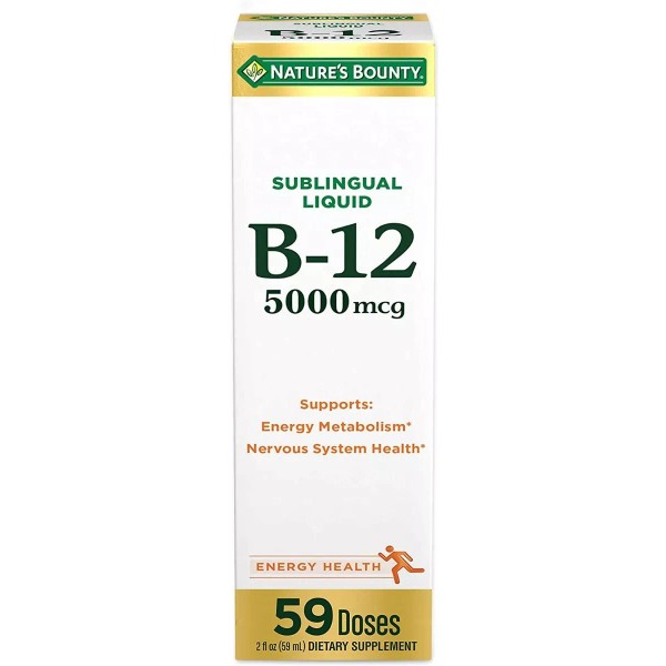 Nature's Bounty Vitamina B12 5000 Mcg Liquido Sublingual