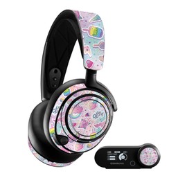 MightySkins Glossy Glitter Skin Compatible with SteelSeries Arctis Nova Pro - Unicorn Popsicle | Protective, Durable High-Gloss Glitter Finish | Easy to Apply and Change Styles | Made in The USA