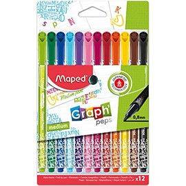 Maped Graph'peps Fineliner Pens- Medium Tip