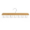1 Pack Belt Hanger, Sturdy Wood Rack Closet Accessories with