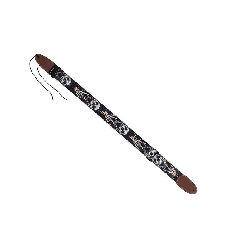 Guitar Strap Cool Skeleton Design Adjustable 2 Inches Wide Polyester