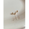 14k gold ball lablet piercing 4mm each (1 piece) /