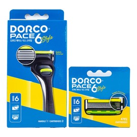 Dorco Face 6 style 6-blade razor 6 blades / 도루코 페이스 6 스타일 6중날 면도기 면도날 6개