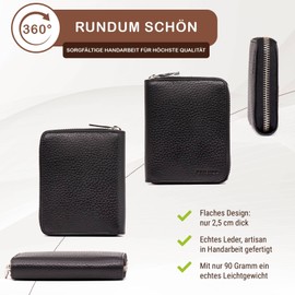 STILORD 'Paris' Leather Wallet RFID Wallet Premium Quality with NFC Protector Wallet Vintage Genuine Leather with Gift Box, black, Vintage