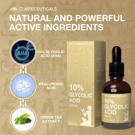 Claireceuticals Serum with Glycolic Acid 10% - Exfoliating Peel