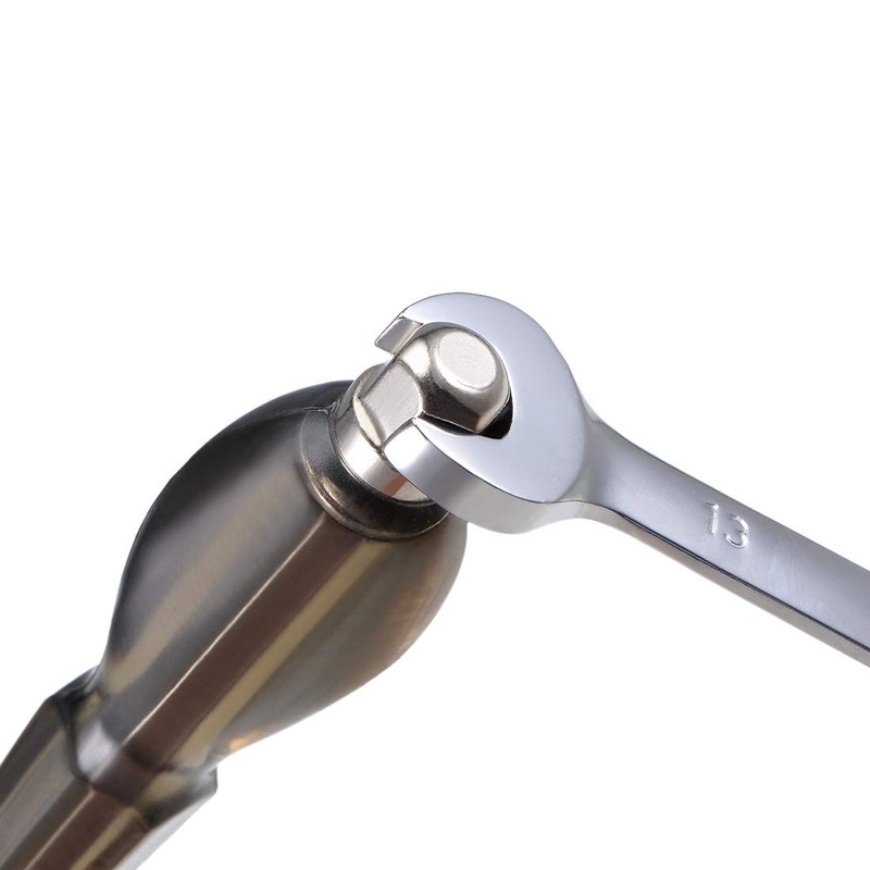 sourcing map 8.5mm Slotted Impact Screwdriver, 8-Inch Keystone Demolition Driver