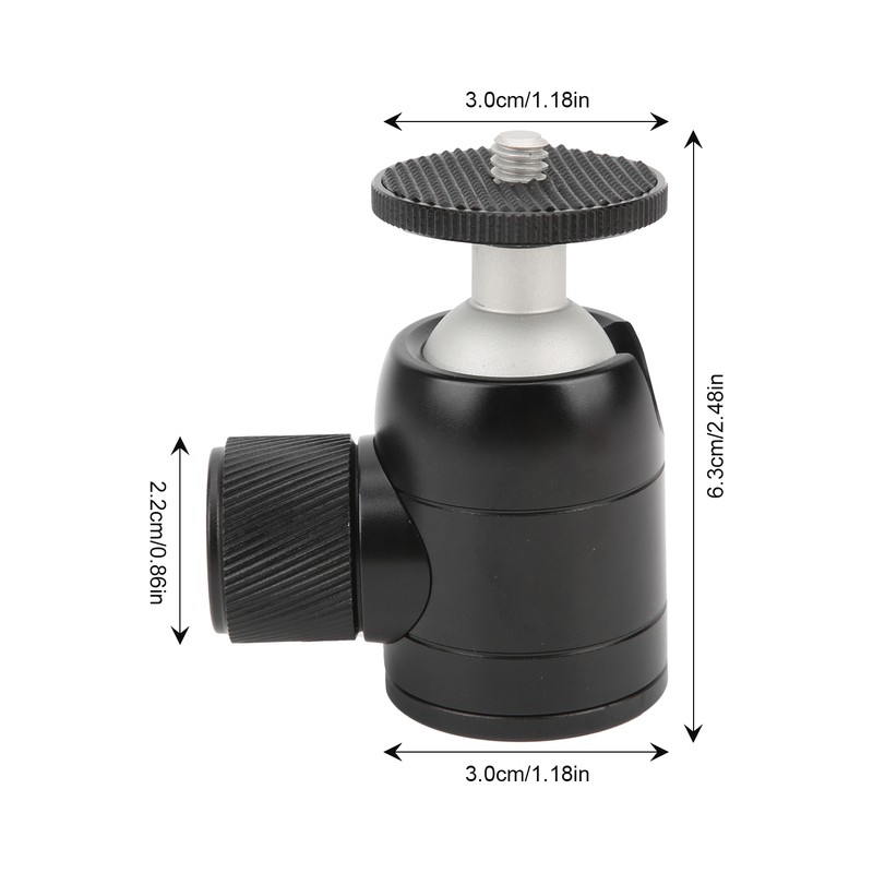VT‑30 Aluminum Alloy Mini Ball Head Tripod SLR Camera Accessories