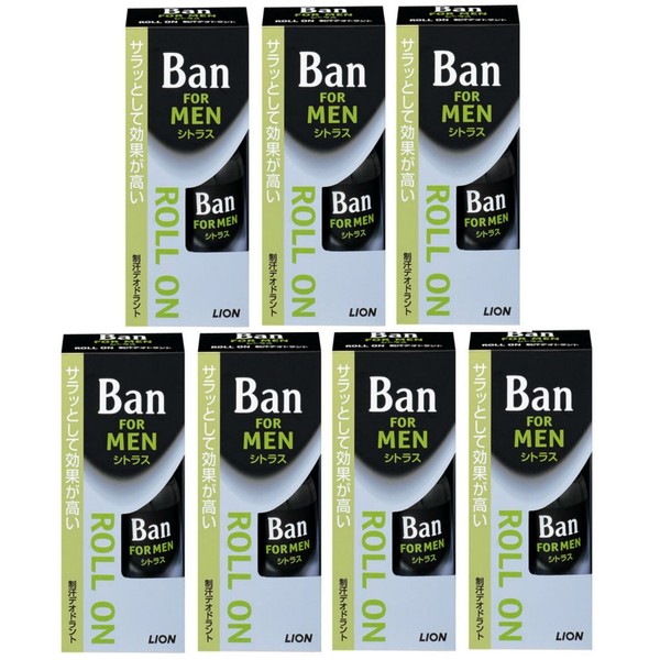 Ban Men's Roll On 1.1 fl oz (30 ml) (Quasi Drug) x 7 Packs