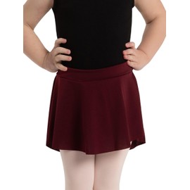 Capezio Curved Pull-On Skirt-Girls Red