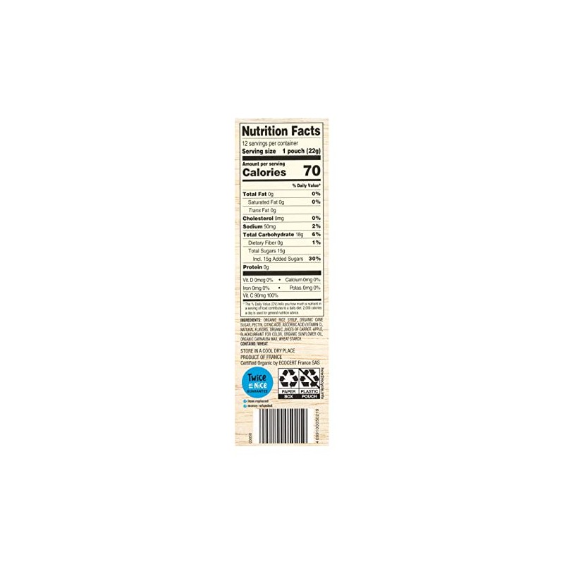 Simply Nature Organic Mixed Berry Fruit Snacks, 9.6 oz (Pack