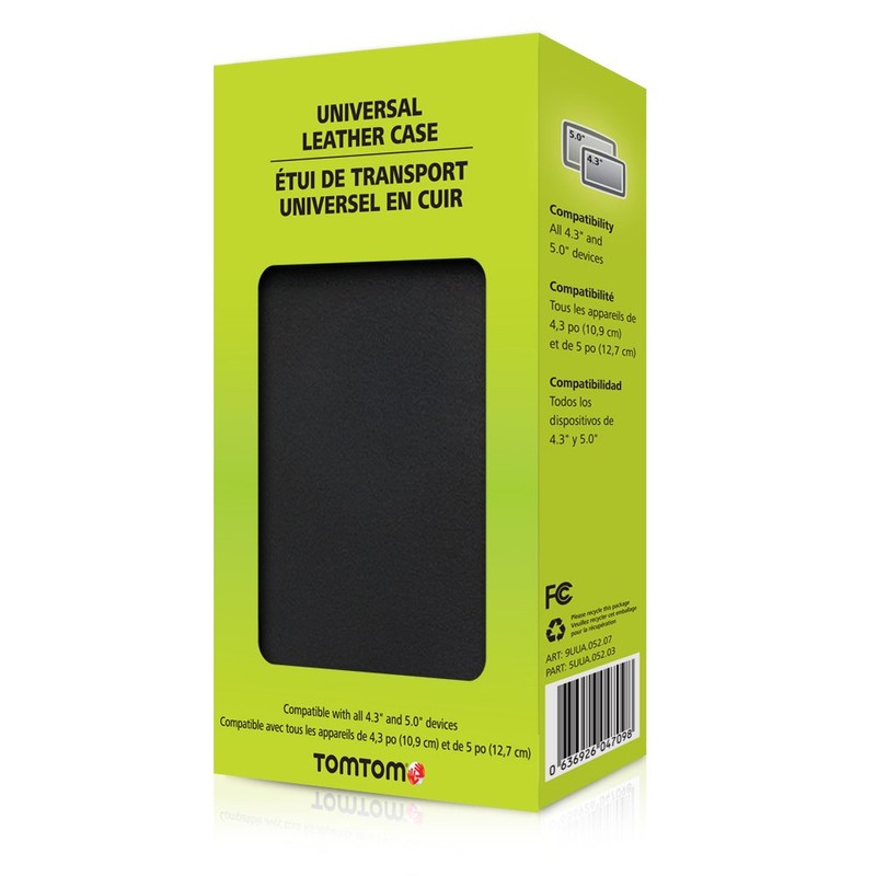 Universal Leather Carry Case for 4.3- and 5-Inch GPS (Compatible