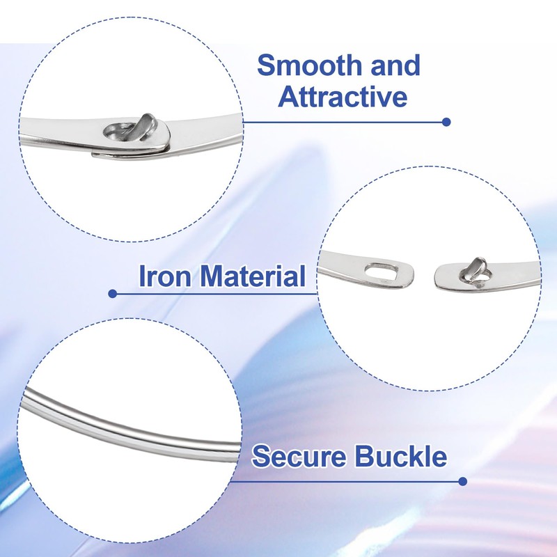 DC,CLISENCE 3 Pcs 6 Inch Large Binder Rings, Metal Rings