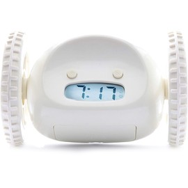 Clocky Alarm Clock on Wheels Extra  for Heavy Sleeper Robot Clockie Rolling Moving Jumping for Adult Kid Bedroom
