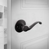 Design House 779207 Scroll Dummy Door Lever Matte Black