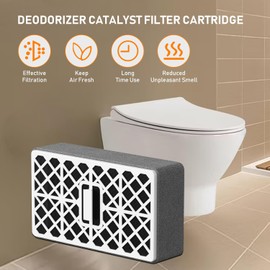 THU6474-01/THU6474#01 THU6072 Deodorizer Filter Compatible with TOTO Deodorizer Catalyst, For Washlet S500e, S550e,K300 Deodorizer Catalyst Deodorizing Filter Toilet Filter,3 Pack