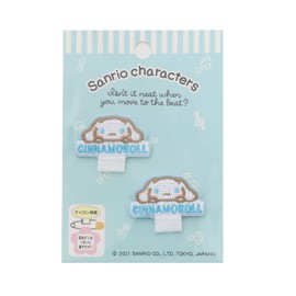 Pioneer Sanrio Characters SCW500-SCW35 Name Badge Patch, Cinnamoroll, 2 Pieces, Height 0.8 x Width 1.4 inches (20 x 35 mm)