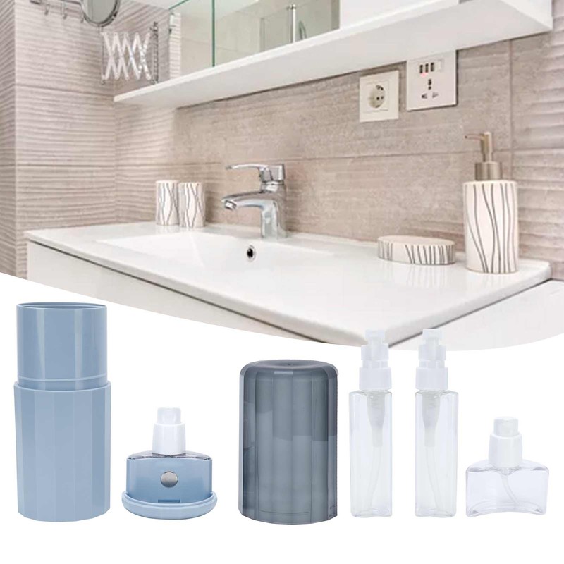 Portable Empty Container Lotion Cosmetic Bottle Kit Storage Box Refillable