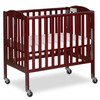 Dream On Me 3-in-1 Folding Portable Crib, Cherry, Large