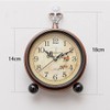 SWHONG Rural Mantle Clock Metal Clock Home Decoration Mantle clock