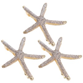 Baluue 3pcs Rhinestone Hairpins Vintage Hair Accessories for Women and Girls for Daily Wear and Special Occasions Comfortable and Stylish Hair Clips