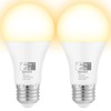 Qualilux Dusk to Dawn Light Bulbs 850LM, 60W Equivalent, Soft