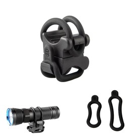 Bicycle Light Holder, Bike Accessories, Plastic + Rubber, Multi-functional Light Holder for Bicycles, Headlight Bracket, Easy Installation, Compatible with Diameter 0.4 - 1.4 inches (10 - 35 mm), Set