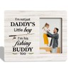 To Dad Photo Frame - I'm His Fishing Buddy, Wooden