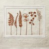 12 Pack Rusty Metal Garden Stakes, Rustic Metal Fern Leaf
