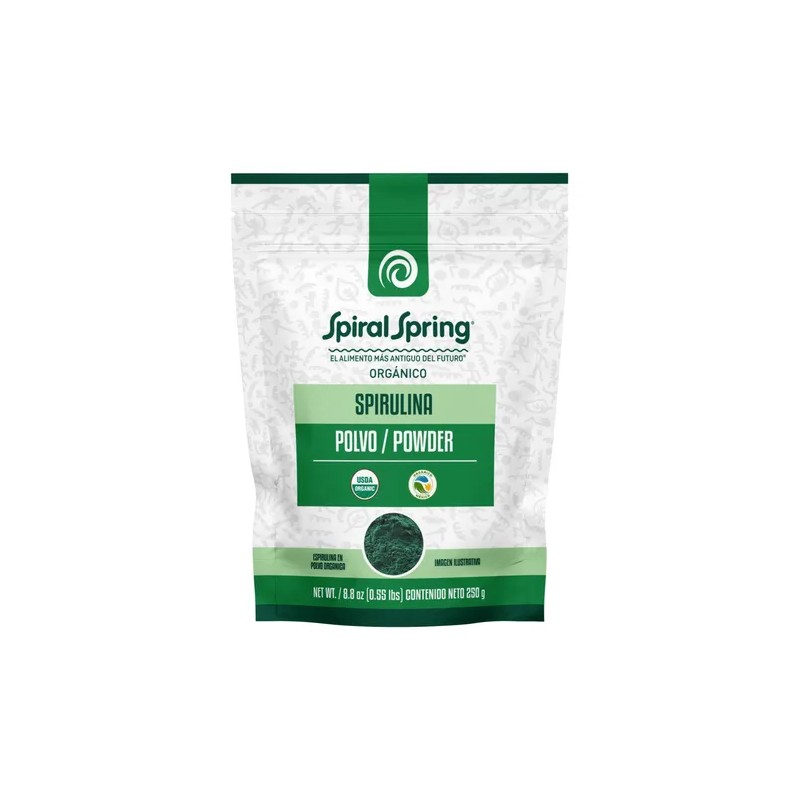 3 Bolsas De Spirulina Orgánica Máxima En Polvo Espirulina