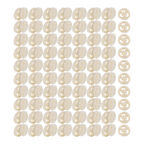 SODIAL 150Pcs Natural Loofah Luffa Loofa Slices Handmade Loofah Soap