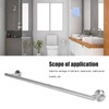 Stainless Steel Single Rod Towel Rack Round Base Bathroom Bedroom