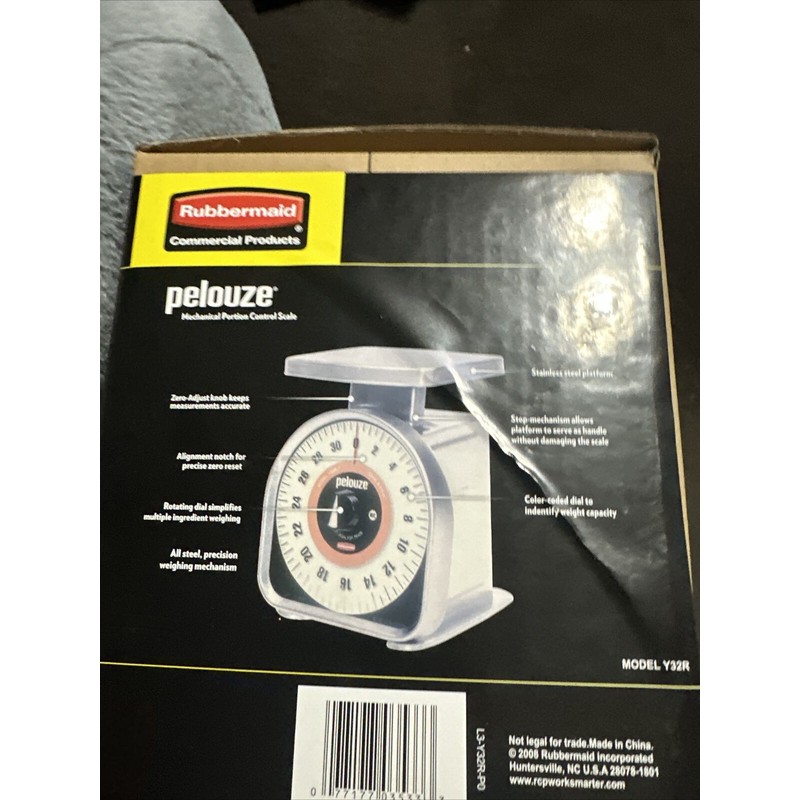 RUBBERMAID PELOUZE YG180R PORTION SCALE FOOD DIET WEIGHT KITCHEN RESTAURANT