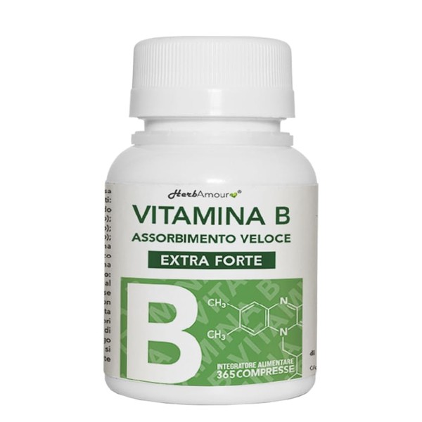 VITAMIN B EXTRA STARK | 365 Tabletten (12-Monats-Vorrat) | Vitamin-B-Komplex