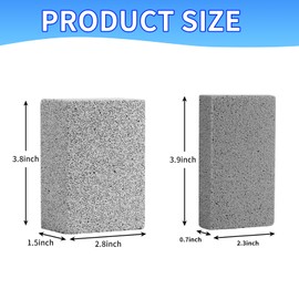 Pumice Stone, 12 Pcs Pumice Stone for Cleaning, Pumice Grill Cleaning Block, Pumice Stone Toilet Bowl Cleaner for Pool Tile and Bath