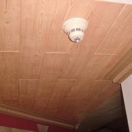 DIY Glue Up Ceiling Panels | Foam Planks | Decorative Tiles - 39.3" x 6.5", Pack of 12 PCS (14 Sq.FT) (Pine Wood (P01))