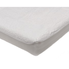 Harwoods Soft Terry Towelling Fitted Mattress Protector Waterproof Absorbent Cover - White (Small Double 4ft)