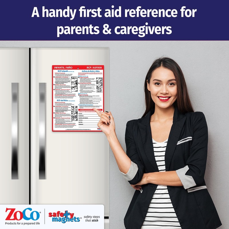 Safety Magnets by ZOCO – Spanish CPR & Choking First