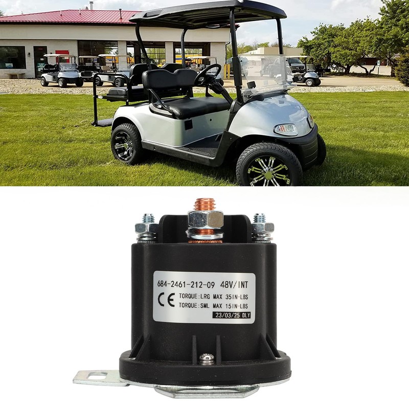 Solenoid Valve, 48V 150A Cart Solenoid Replacement for E‑Z‑GO RXV