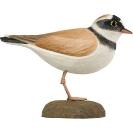 WILDLIFEGARDEN WG4449 DecoBird Plover - Hand Carved Decorative Wooden Bird - Small European Birds