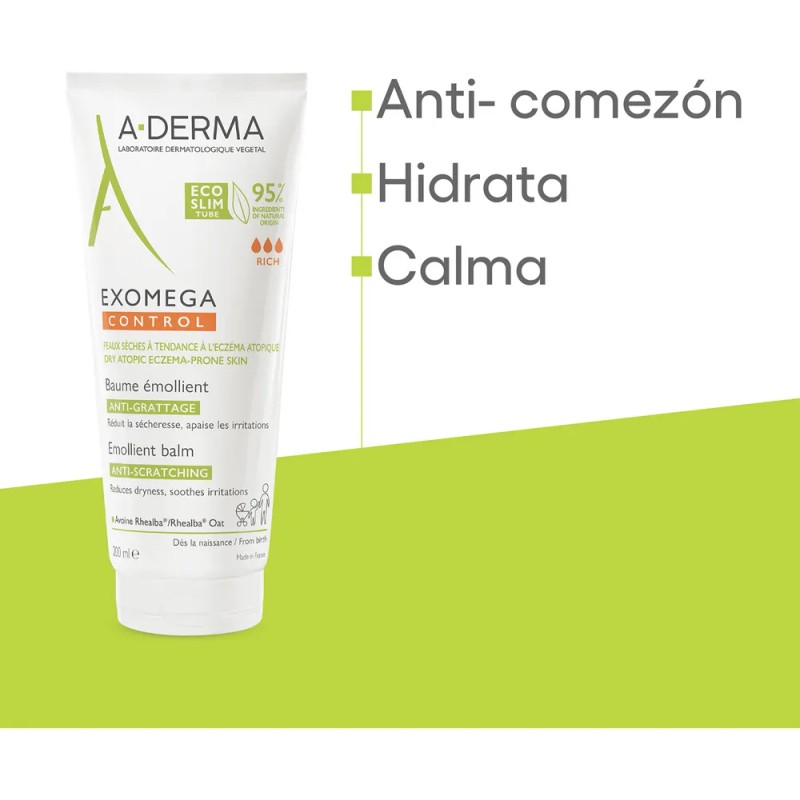 Bálsamo Emoliente Exomega Control A-Derma 200 ml Piel Seca Diaria