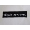 Unbranded Metallica Patch Iron/Sew on "Wherever I May Roam" Embroidered
